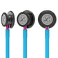Littmann Classic III Monitoring Stethoscope: Smoke & Turquoise - Pink Stem 5872