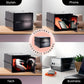 Lockabox One™ Jet plastic lockable storage box with lid, compact and secure for personal or travel use.
