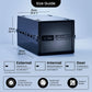 Lockabox One™ Jet portable lockable storage box with transparent design, ideal for secure personal and travel use.
