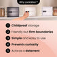 Clear Lockabox One™ Crystal storage box with secure lid and compact design, ideal for organizing small items.