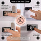 Lockabox One™ Opal White plastic lockable storage box with transparent lid and compact design.
