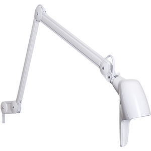 Luxo Carelite LED Generation II bedhead light with dimmable night-watch light and SteriTouch® in white, 115mm size.