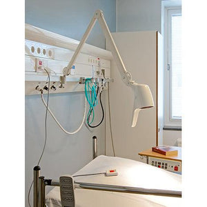 Luxo Carelite LED Generation II bedhead light with dimmable settings, integrated night-watch light, SteriTouch® finish, white 115mm.