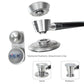Pediatric and neonatal attachments with clip for ProCardial Titanium stethoscope in rose gold by MDF Instruments.