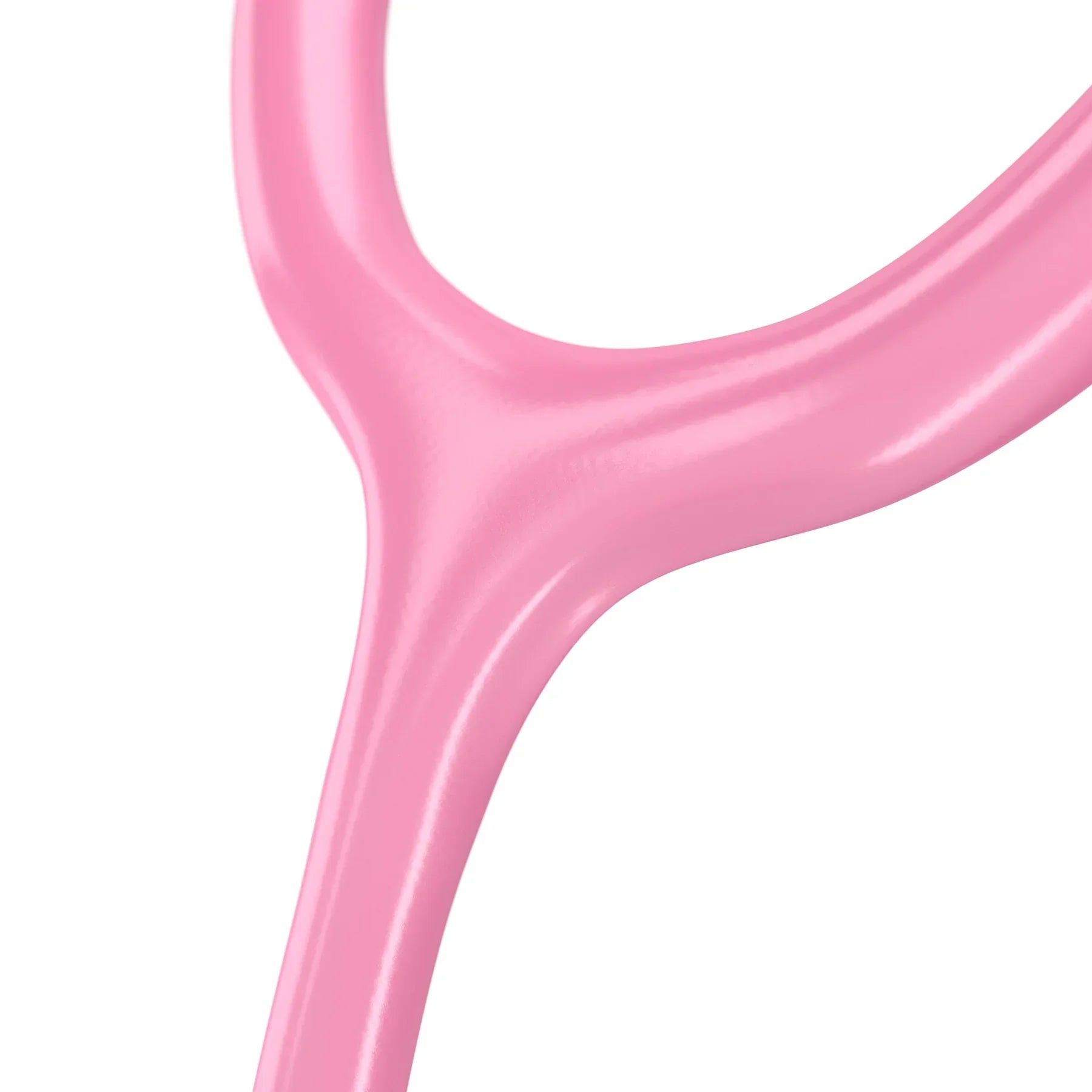 MDF Instruments Acoustica Pink Stethoscope with Pinkalloy and Cosmo tubing, featuring a pink chest piece and flexible pink tubing.