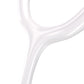 MDF Instruments Acoustica Pink Stethoscope with pink and white tubing, designed for medical professionals.