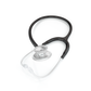Black MD One® Adult Stethoscope by MDF Instruments with ear tubes and chest piece visible, designed for medical professionals.