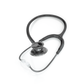 Black MD One® adult stethoscope by MDF Instruments with Perla Noire tubing, featuring dual head chest piece and comfortable earpieces.
