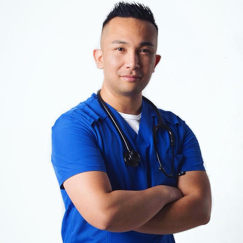 Black MDF Instruments MD One® adult stethoscope with Perla Noire tubing, shown in a lifestyle setting.