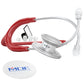 MD One® adult stethoscope in burgundy with flexible tubing and metal chest piece, designed for medical professionals by MDF Instruments.