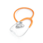 Orange MD One® adult stethoscope by MDF Instruments with flexible tubing and eartips, designed for medical professionals.