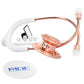 MD One® Adult stethoscope in white with rose gold accents, from MDF Instruments, showing the chest piece and tubing design.