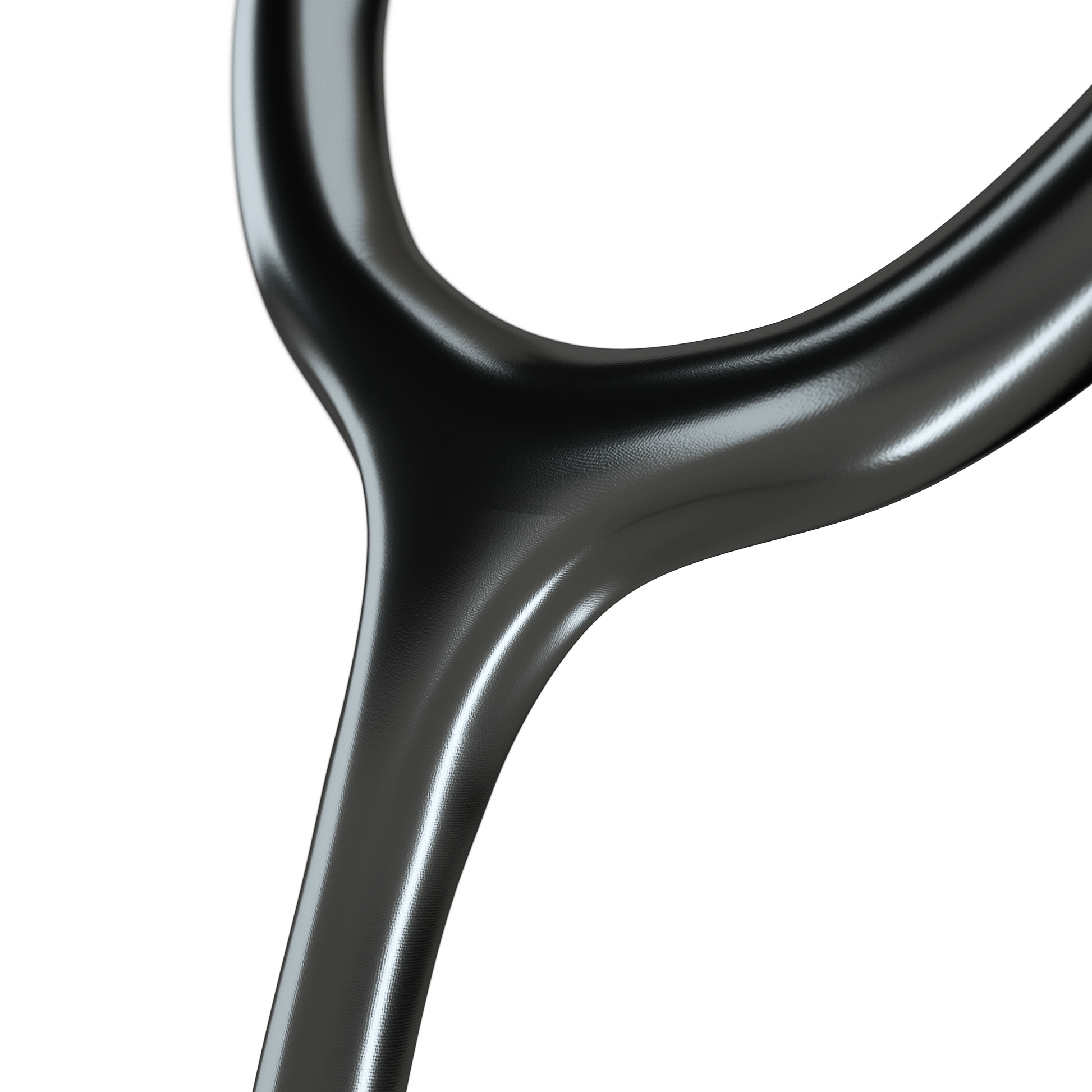 Black MD One Epoch Titanium adult stethoscope by MDF Instruments with flexible tubing and chest piece for medical auscultation.