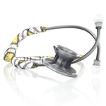 MD One® Epoch® Titanium adult stethoscope with Islay and Metalika finishes, featuring dual-head chestpiece and flexible tubing.