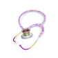 MD One® Epoch® Titanium adult stethoscope by MDF Instruments with yellow tubing and dual-head chest piece.