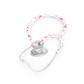 MD One Epoch Titanium adult stethoscope by MDF Instruments with Sakura tubing and travel case, showing the sleek, professional design.