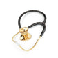 Black and gold ProCardial adult cardiology stethoscope by MDF Instruments with dual-head chestpiece and adjustable eartips.