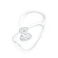MDF ProCardial® adult cardiology stethoscope in white with white tubing, designed for accurate heart and lung auscultation.