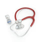 MDF Instruments ProCardial adult and pediatric cardiology stethoscope in burgundy with dual-head chestpiece and flexible tubing.