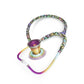 MDF ProCardial Titanium Adult Cardiology Stethoscope in Mermaid/Kaleidoscope design with carrying case, featuring dual-head chest piece.