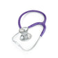 Purple ProCardial® Titanium adult cardiology stethoscope by MDF Instruments with dual head and ergonomic eartips.