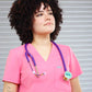 ProCardial® Titanium Adult Cardiology Stethoscope - Purple Glitter/Kaleidoscope + case