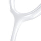 ProCardial Titanium adult cardiology stethoscope in white with kaleidoscope tubing and carrying case, made by MDF Instruments.