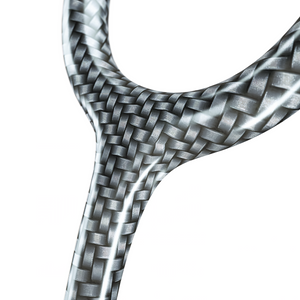 MDF Instruments ProCardial Titanium adult cardiology stethoscope with Zeus/Metalika tubing and dual head chest piece.