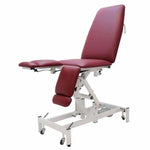MediPlinth electric general medical chair in non-tilting design with dimensions 186×63×91cm, featuring a sturdy frame and cushioned seat.