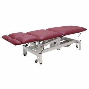 Electric MediPlinth general medical chair with tilting feature, measuring 186×63×91cm, designed for medical examinations and procedures.
