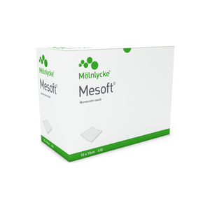 Mesoft Non-Sterile Nonwoven Gauze Swabs 10cm x 10cm 30gsm (Pack of 100)