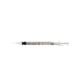 Micro Fine 1ml U100 Insulin Syringe 29G x 12.7mm Needle x 100