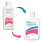 HibiWash antiseptic skin cleansing body wash in 125ml bottle, MoInlycke brand, with clear label and pump dispenser for hygiene.