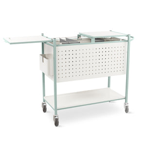 Bristol Maid large ward medical records trolley with CAM locking lids