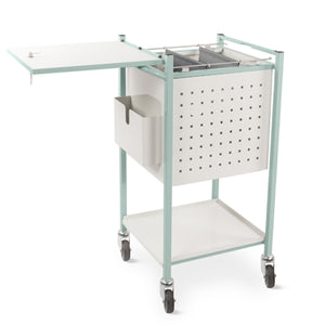 Bristol Maid small ward medical records trolley with CAM locking lid