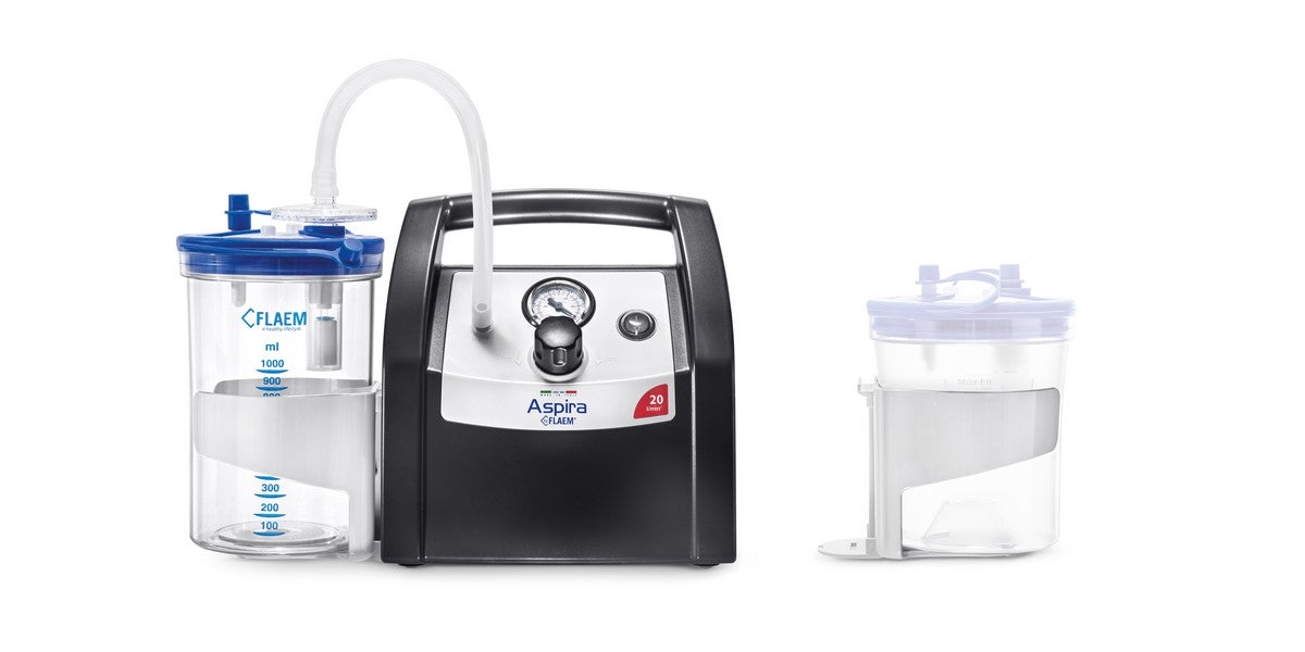Flaem Aspira Plus 20lt Professional Desk Type Suction Unit (AS21P00) Carey Medical