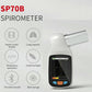 Ningbo Contec SP70B hand-held Bluetooth spirometer for lung monitoring, featuring a digital display and compact design.