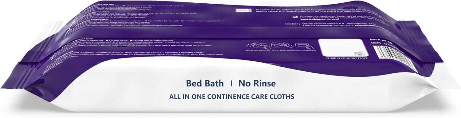 Omnitex Cleansing Wash Cloths with Barrier Cream - Pack of 26 Omnitex