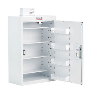 Bristol Maid PC539 single door drug and medicine cabinet with light, 500 x 300 x 900mm
