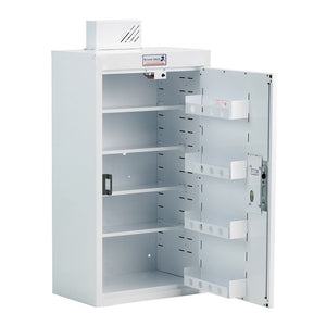 Bristol Maid PC639 single door drug and medicine cabinet with light, 600 x 300 x 900mm