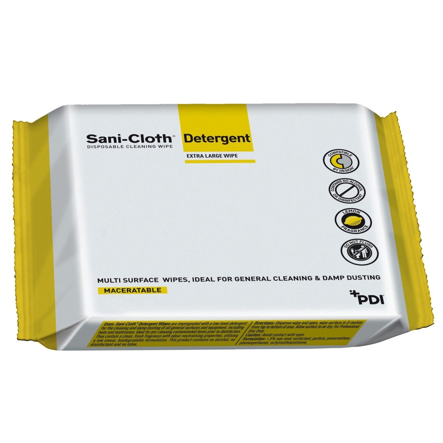 PDI Sani-Cloth Detergent Wipes - Multi Surface Wipe x 100