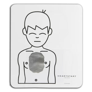 HeartStart Infant/Child Pad Placement Guide
