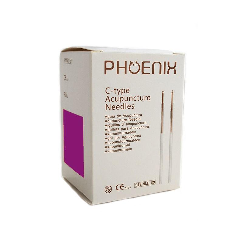 C-type copper acupuncture needles 0.25x 40mm no guide tube