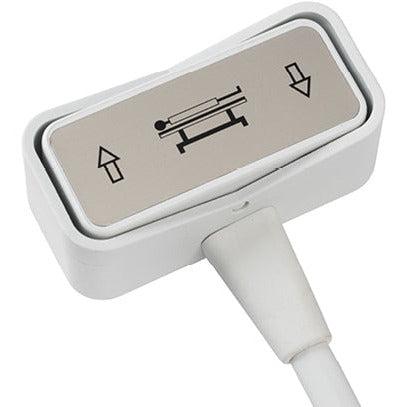 Hanning Handswitch H/S1 by Plinth Medical, showing the compact medical handswitch with multiple control buttons and ergonomic design.