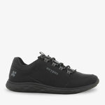 Black Roman Memory Foam Nursing Shoe for Men by PLS Medical, featuring cushioned memory foam and supportive design for comfort.