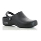 Bestlight lightweight unisex work clogs by PLS Medical, showing black slip-on clogs with cushioned soles and open heel design.