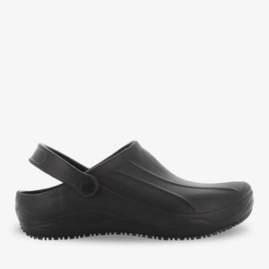 Oxypas Smooth unisex theatre nurse clog by PLS Medical featuring anti-static and anti-slip sole for medical professionals.