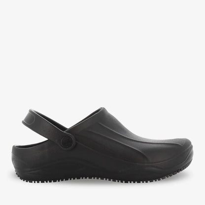 Oxypas Smooth unisex theatre nurse clog by PLS Medical featuring anti-static and anti-slip sole for medical professionals.
