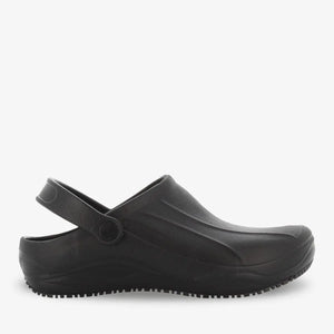Oxypas Smooth unisex nurse clog by PLS Medical with anti-static and anti-slip soles, ideal for healthcare professionals.