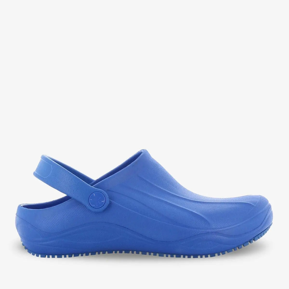 Oxypas Smooth unisex theatre nurse clog with anti-static and anti-slip soles, designed for healthcare professionals by PLS Medical.